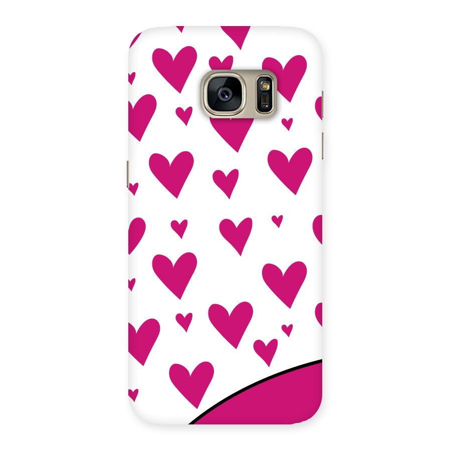 Romantic Couples with Hearts Back Case for Galaxy S7