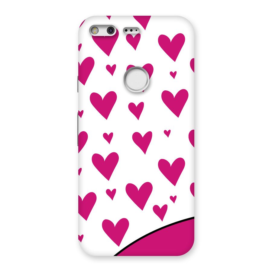 Romantic Couples with Hearts Back Case for Google Pixel