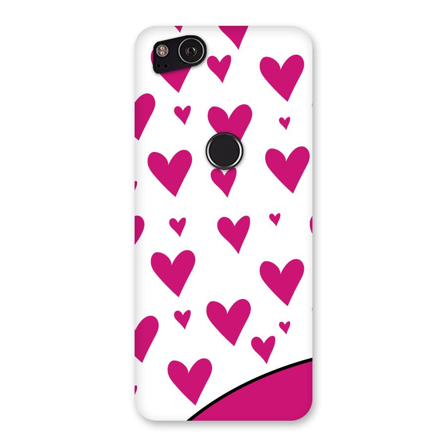 Romantic Couples with Hearts Back Case for Google Pixel 2