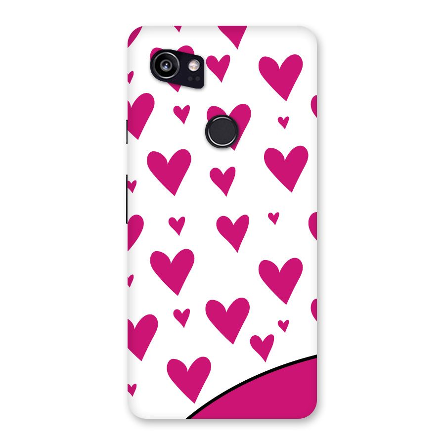 Romantic Couples with Hearts Back Case for Google Pixel 2 XL
