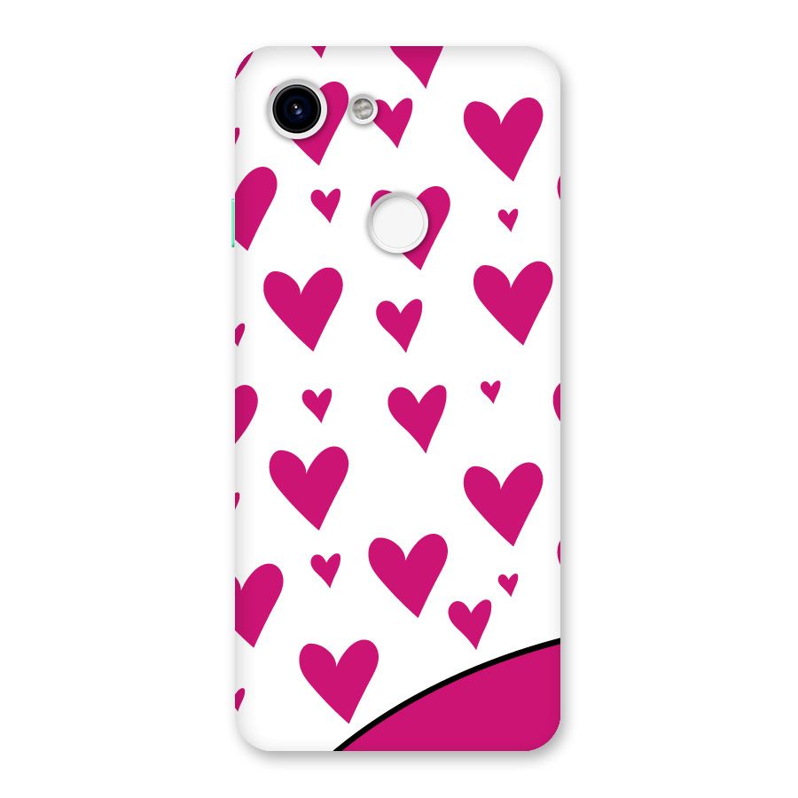 Romantic Couples with Hearts Back Case for Google Pixel 3
