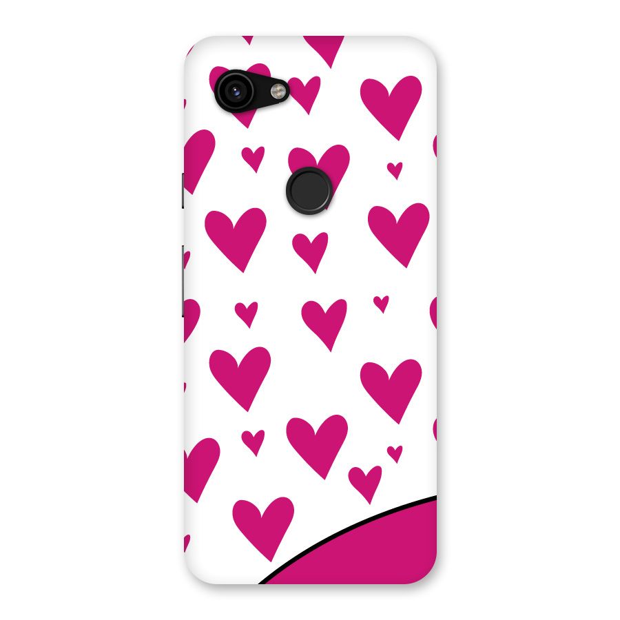 Romantic Couples with Hearts Back Case for Google Pixel 3a