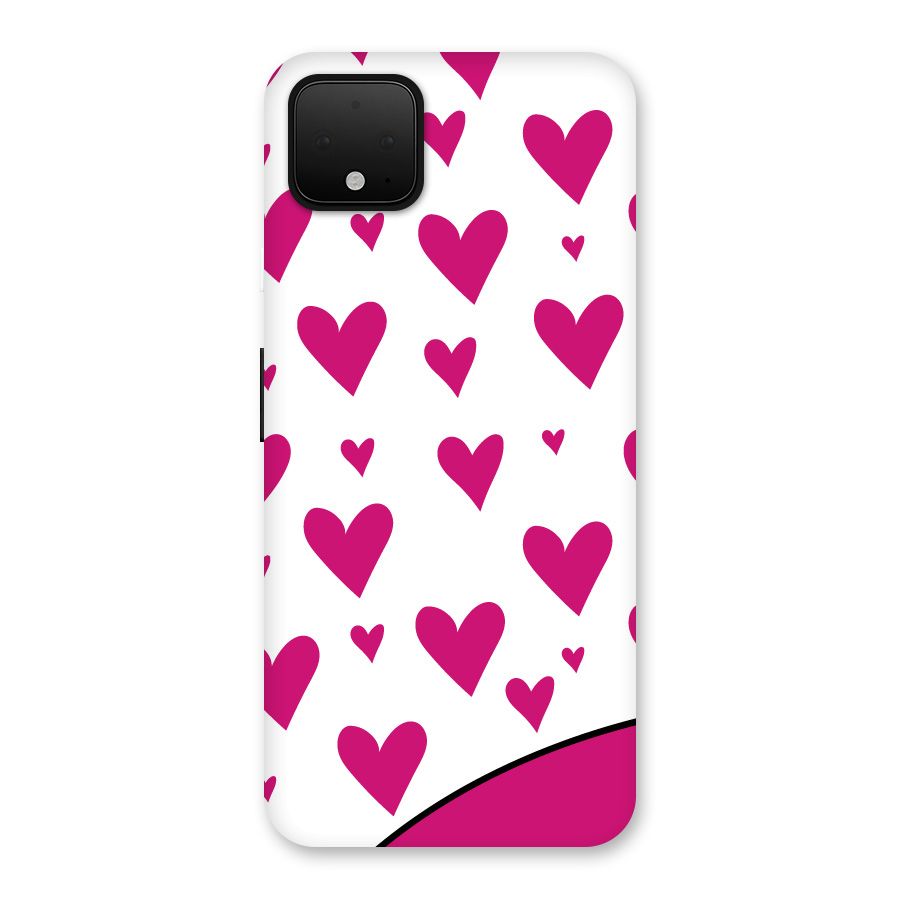 Romantic Couples with Hearts Back Case for Google Pixel 4 XL