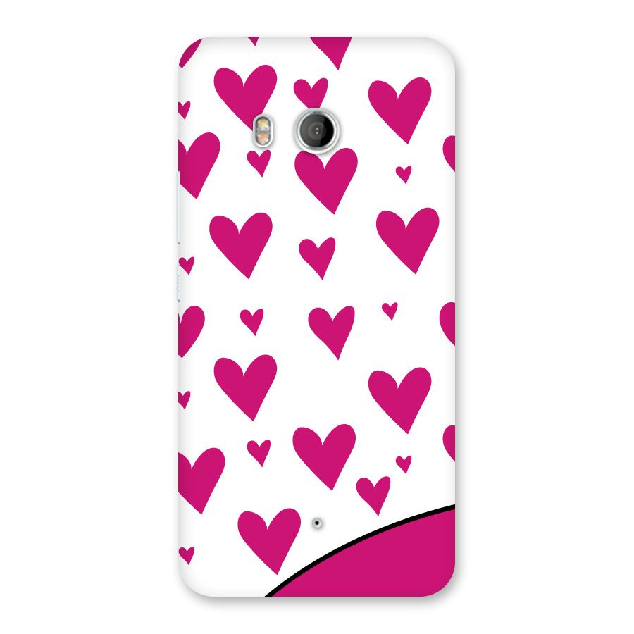 Romantic Couples with Hearts Back Case for HTC U11
