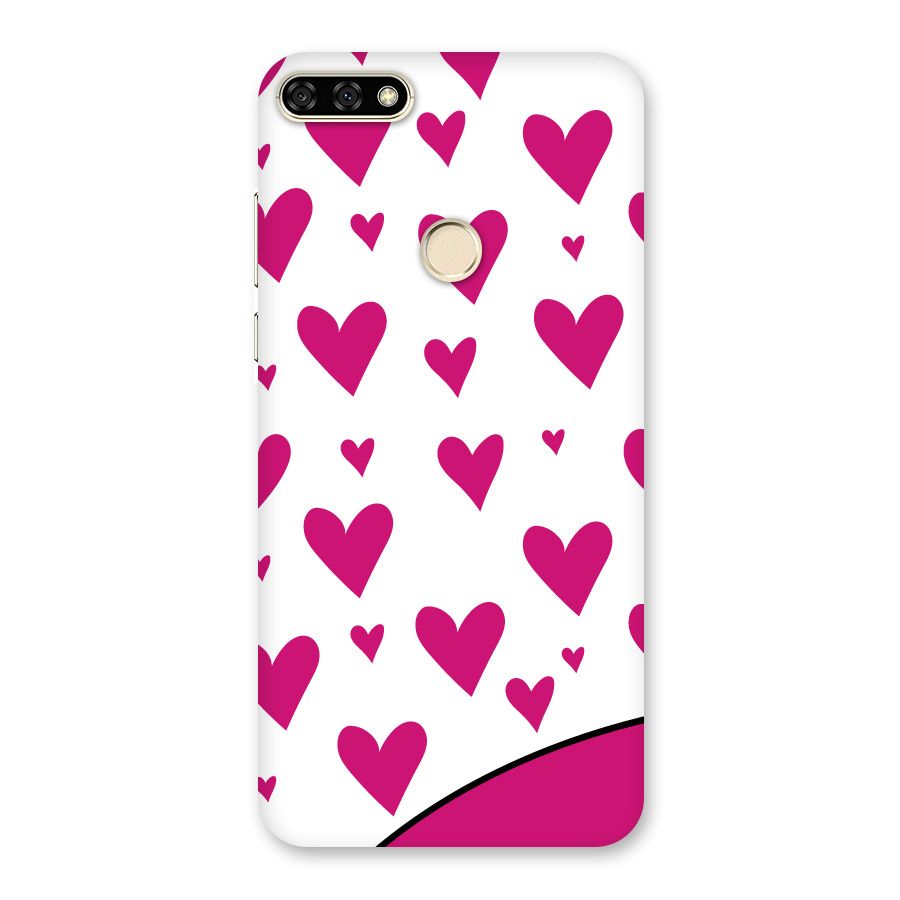 Romantic Couples with Hearts Back Case for Honor 7A
