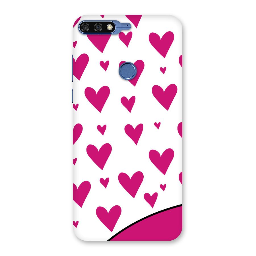Romantic Couples with Hearts Back Case for Honor 7C