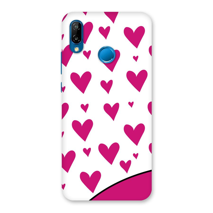 Romantic Couples with Hearts Back Case for Huawei P20 Lite