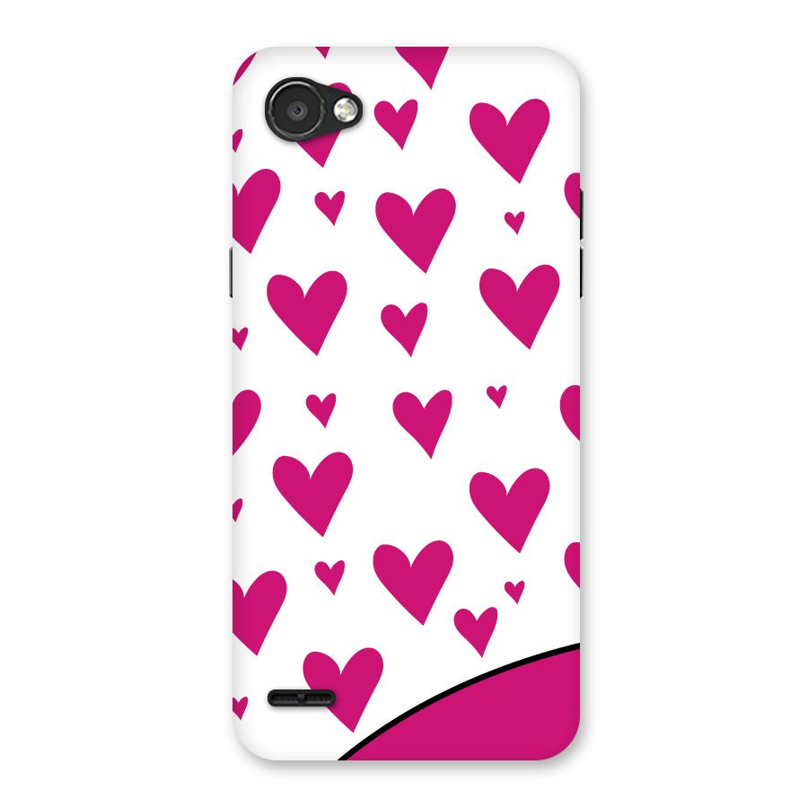Romantic Couples with Hearts Back Case for LG Q6