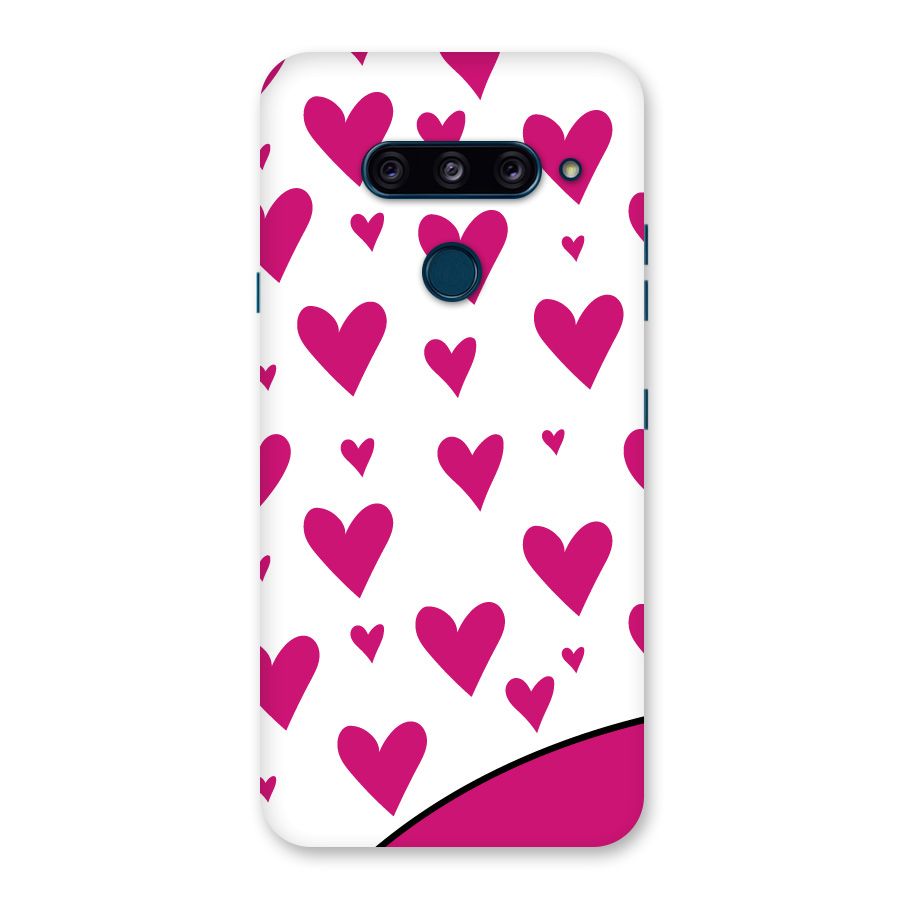 Romantic Couples with Hearts Back Case for LG  V40 ThinQ