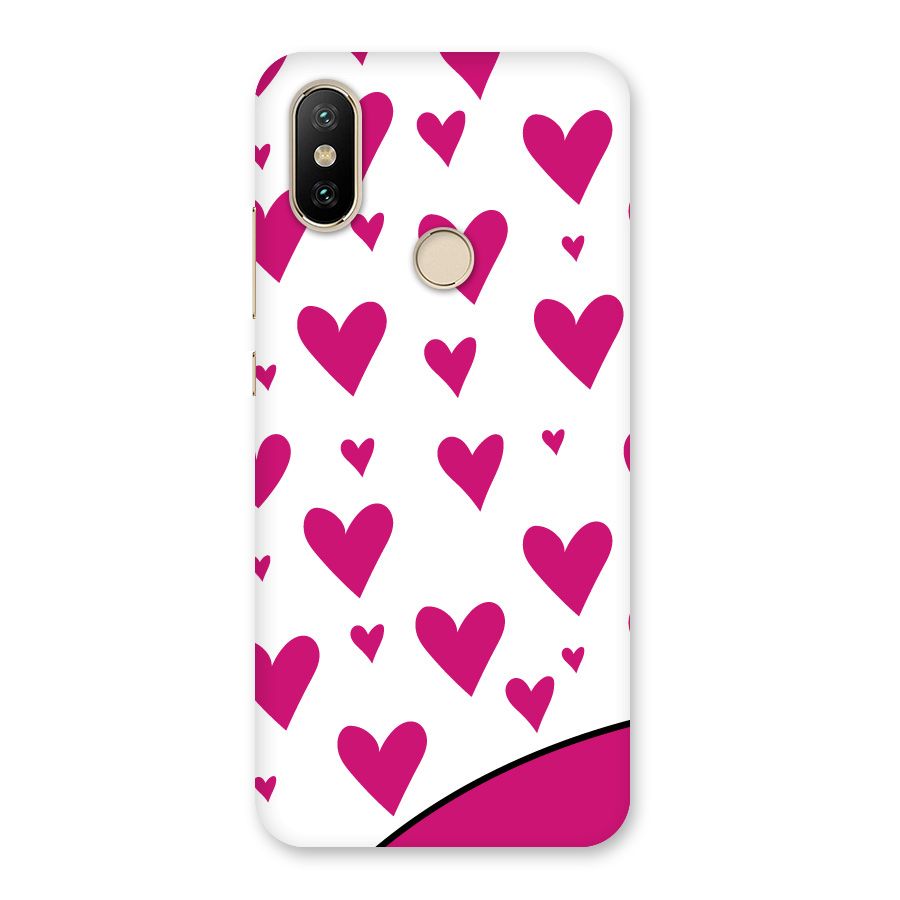 Romantic Couples with Hearts Back Case for Mi A2