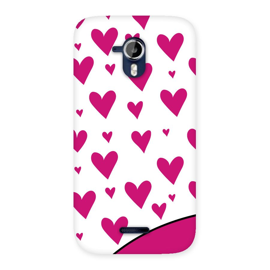 Romantic Couples with Hearts Back Case for Micromax Canvas Magnus A117