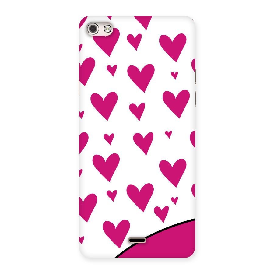 Romantic Couples with Hearts Back Case for Micromax Canvas Silver 5
