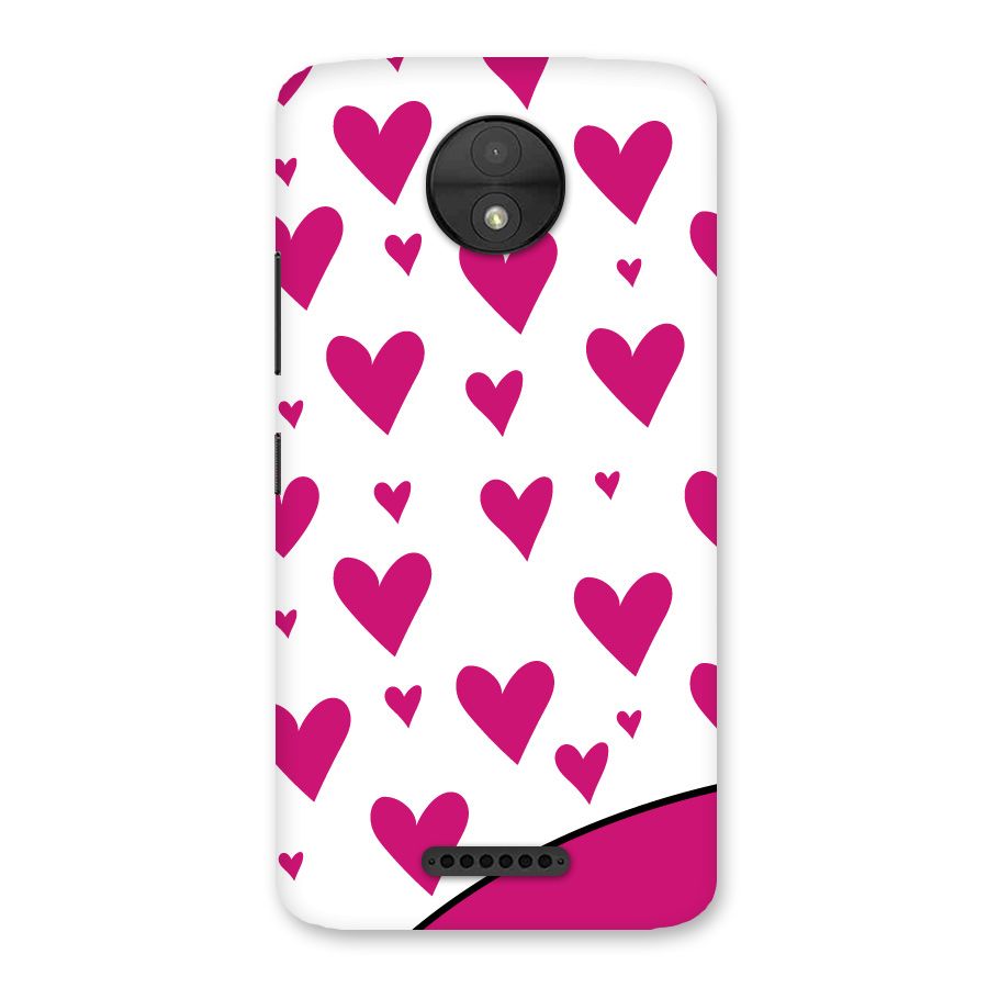 Romantic Couples with Hearts Back Case for Moto C