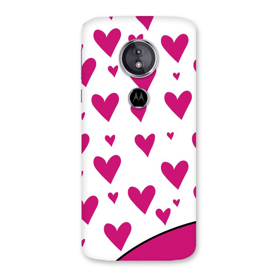 Romantic Couples with Hearts Back Case for Moto E5