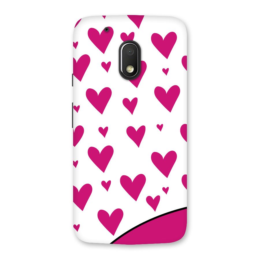 Romantic Couples with Hearts Back Case for Moto G4 Play