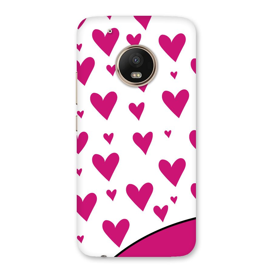 Romantic Couples with Hearts Back Case for Moto G5 Plus