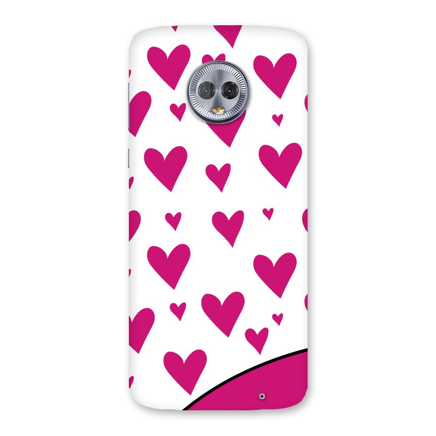 Romantic Couples with Hearts Back Case for Moto G6 Plus