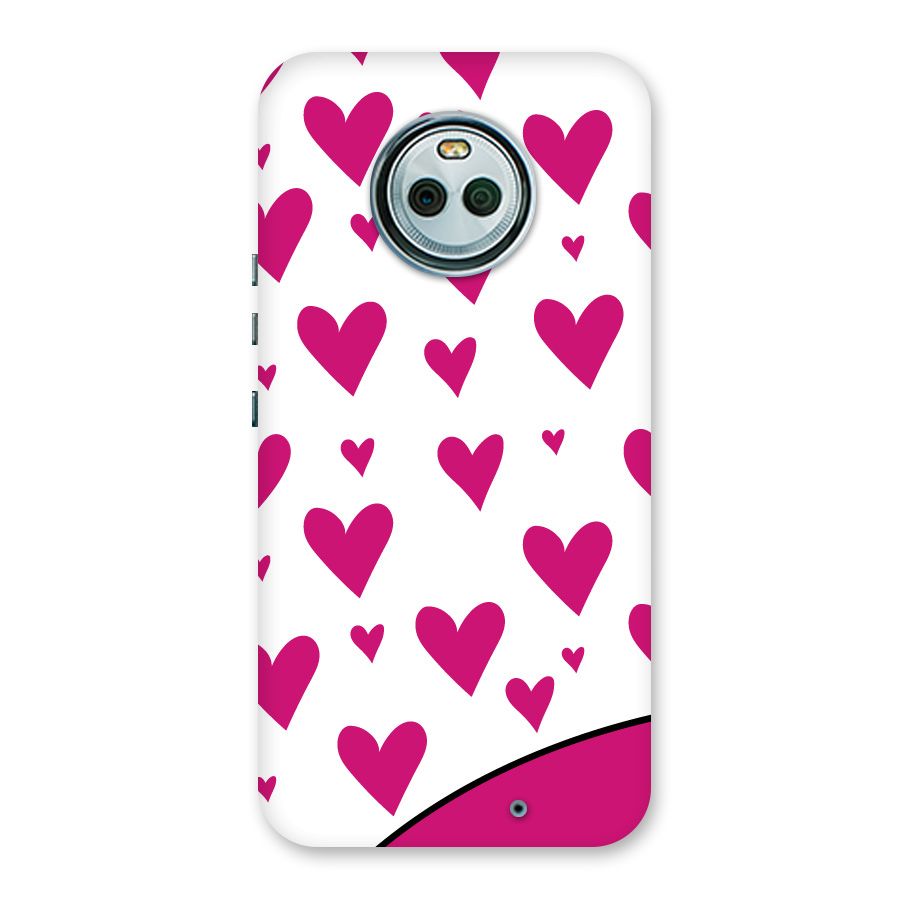Romantic Couples with Hearts Back Case for Moto X4