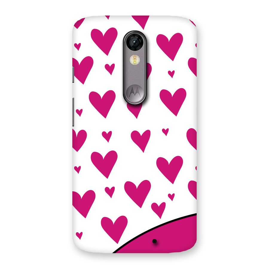 Romantic Couples with Hearts Back Case for Moto X Force
