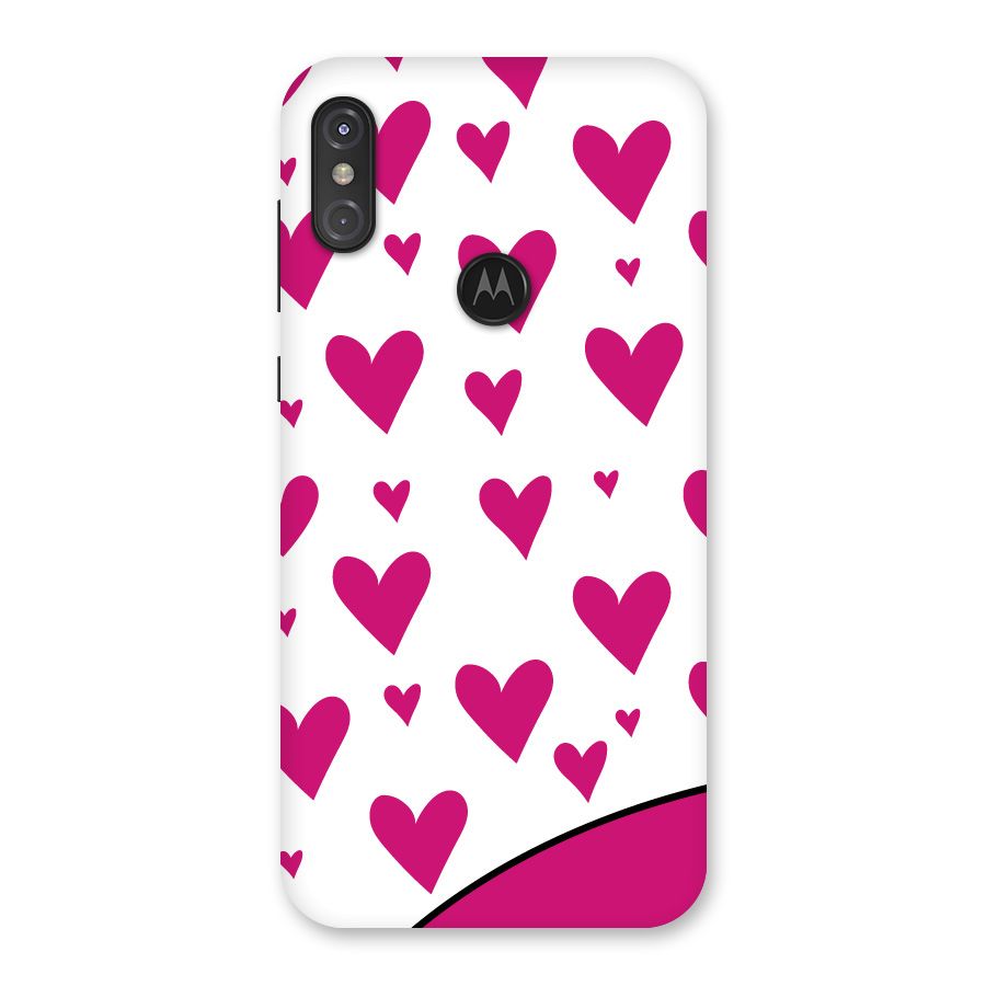 Romantic Couples with Hearts Back Case for Motorola One Power
