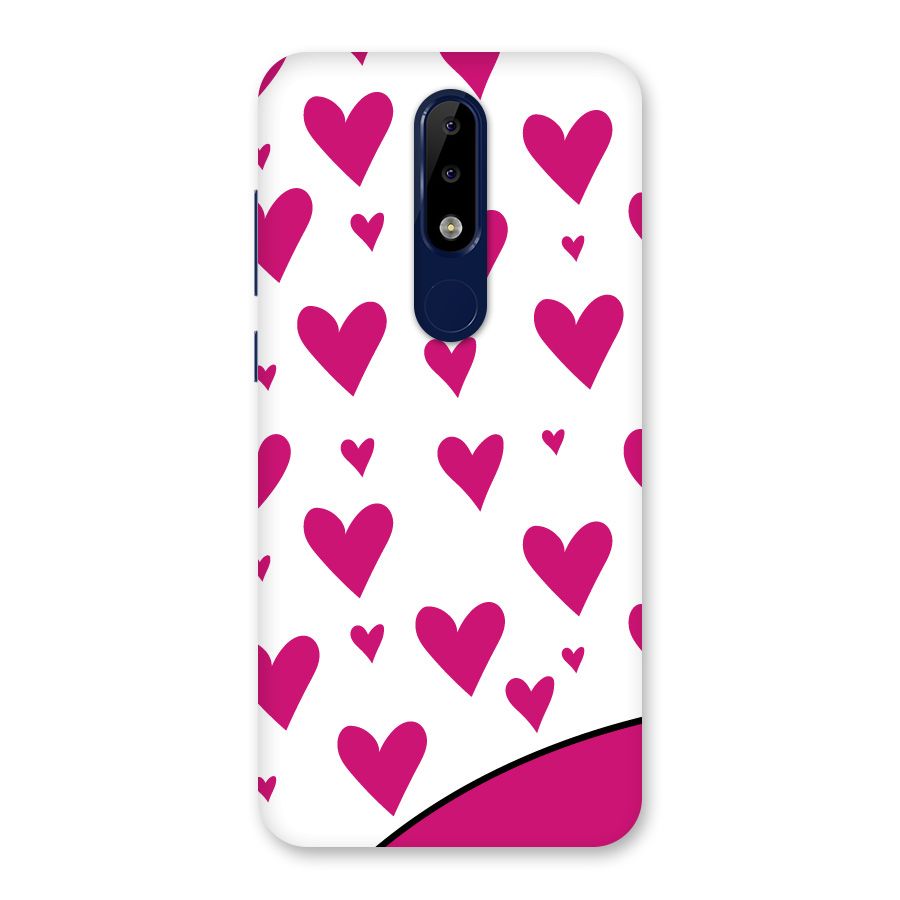 Romantic Couples with Hearts Back Case for Nokia 5.1 Plus
