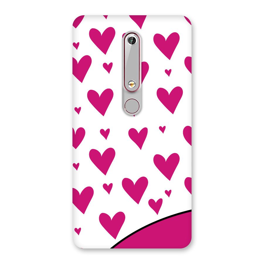 Romantic Couples with Hearts Back Case for Nokia 6.1