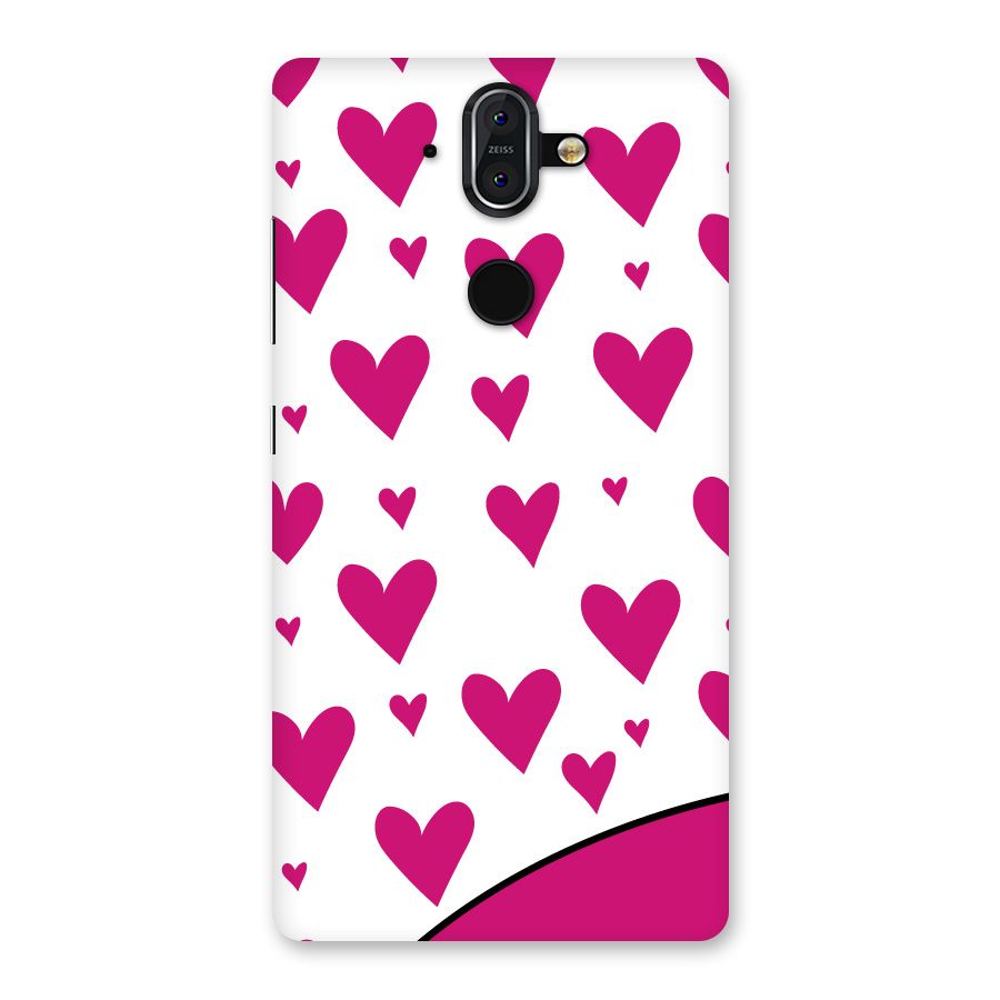 Romantic Couples with Hearts Back Case for Nokia 8 Sirocco