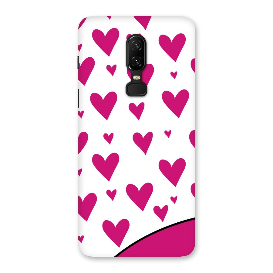 Romantic Couples with Hearts Back Case for OnePlus 6