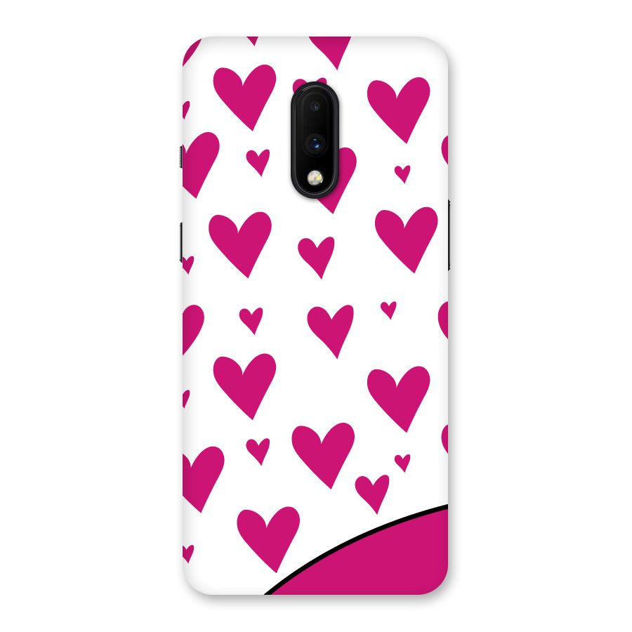 Romantic Couples with Hearts Back Case for OnePlus 7