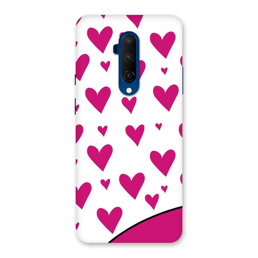 Romantic Couples with Hearts Back Case for OnePlus 7T Pro