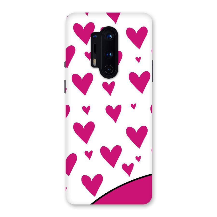 Romantic Couples with Hearts Back Case for OnePlus 8 Pro