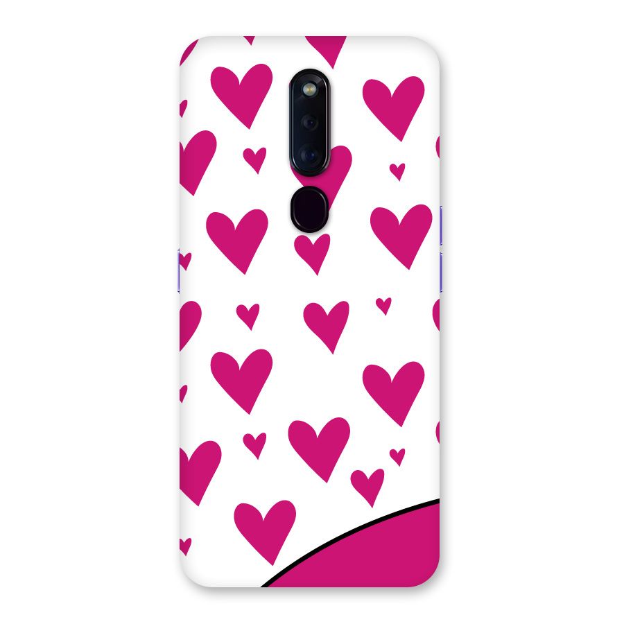 Romantic Couples with Hearts Back Case for Oppo F11 Pro