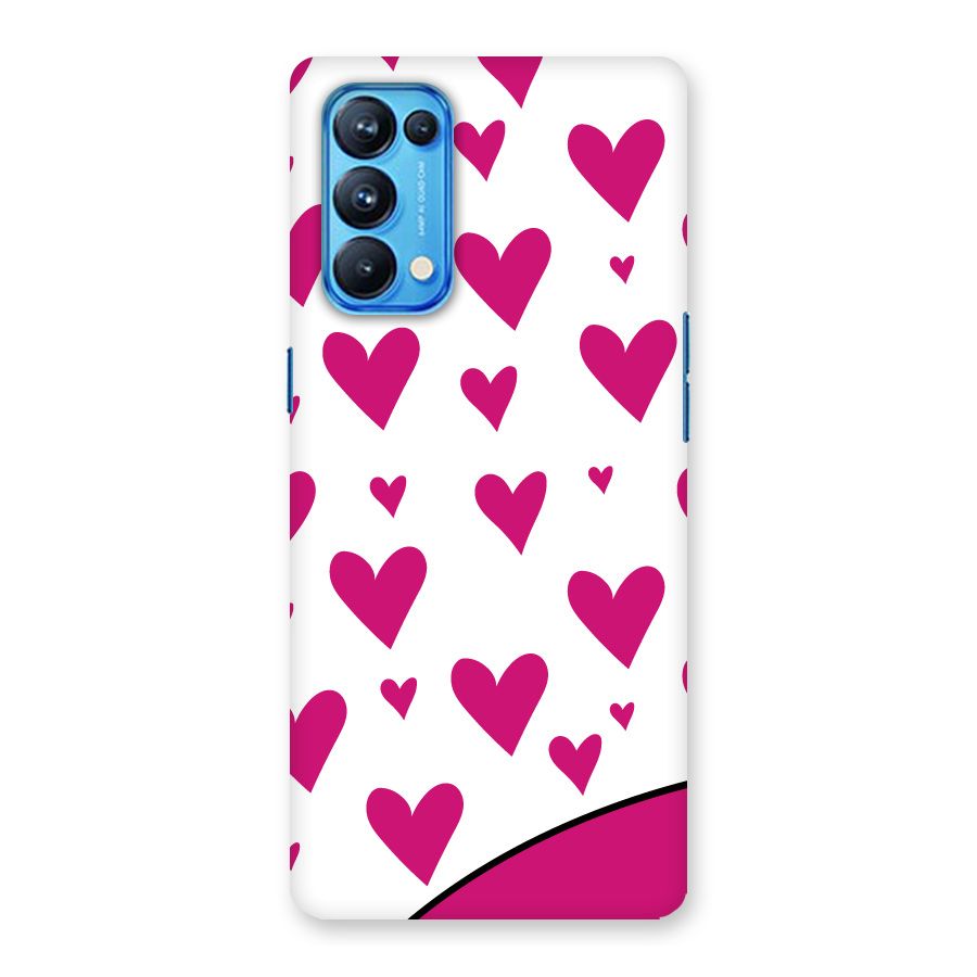 Romantic Couples with Hearts Back Case for Oppo Reno5 Pro 5G