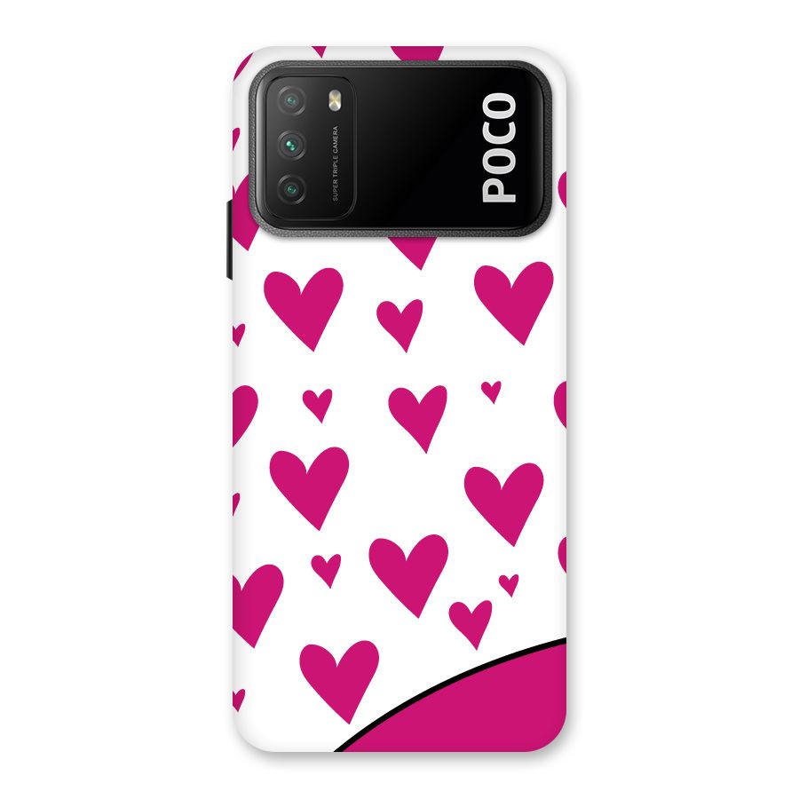 Romantic Couples with Hearts Back Case for Poco M3
