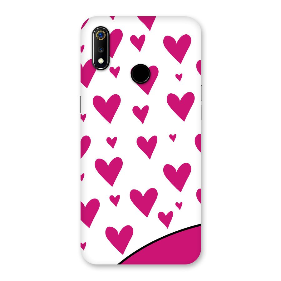 Romantic Couples with Hearts Back Case for Realme 3