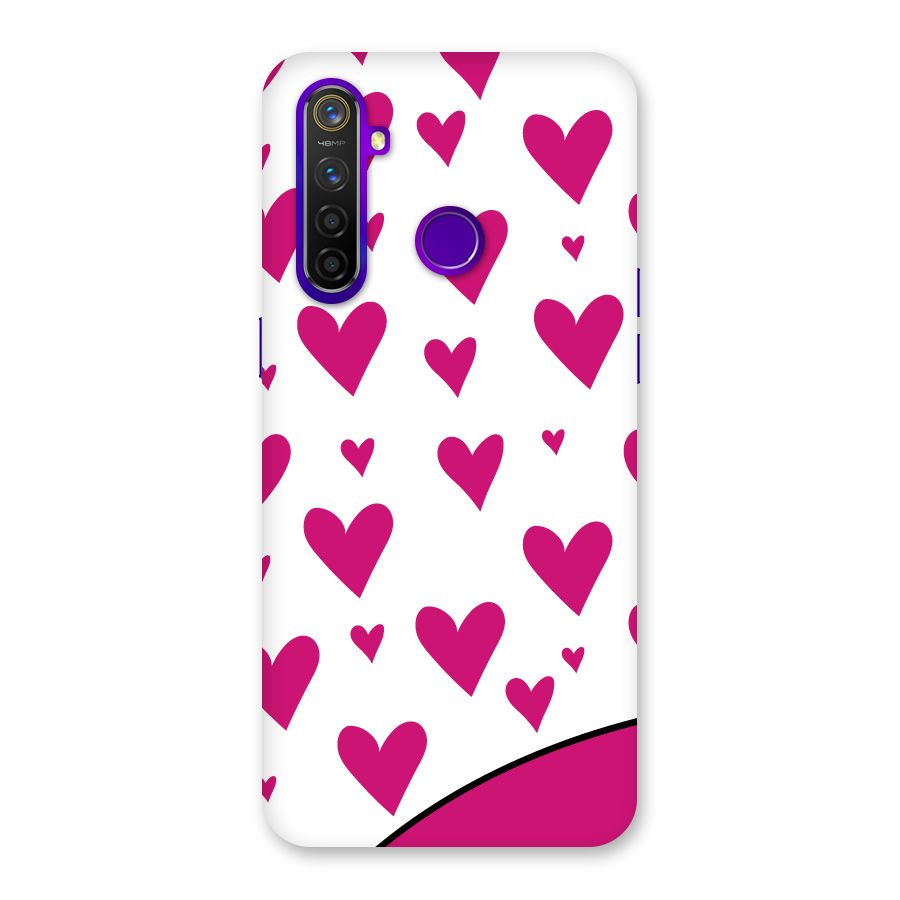 Romantic Couples with Hearts Back Case for Realme 5 Pro