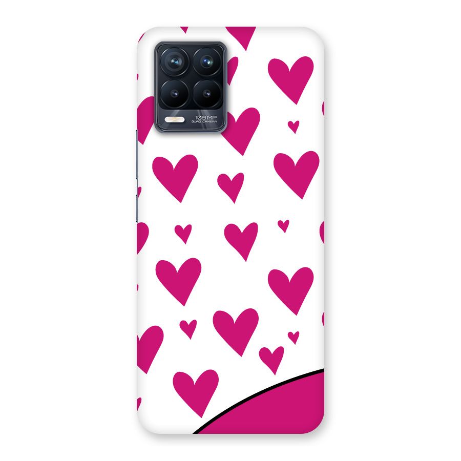 Romantic Couples with Hearts Back Case for Realme 8 Pro