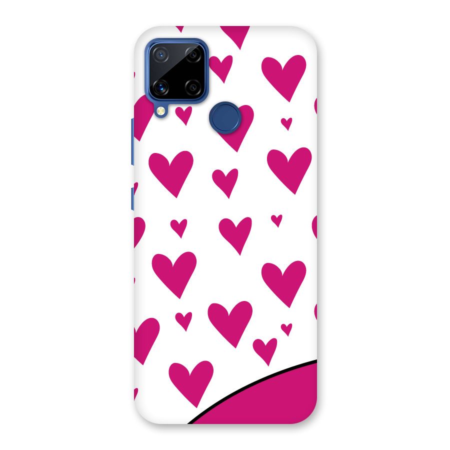 Romantic Couples with Hearts Back Case for Realme C15