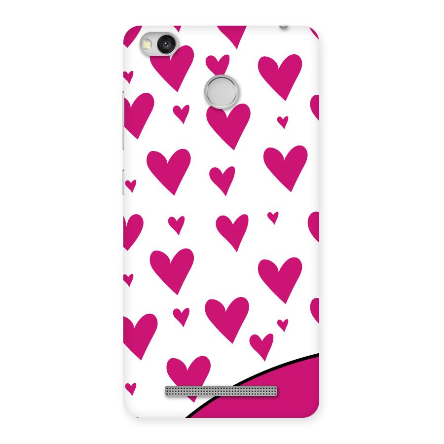 Romantic Couples with Hearts Back Case for Redmi 3S Prime