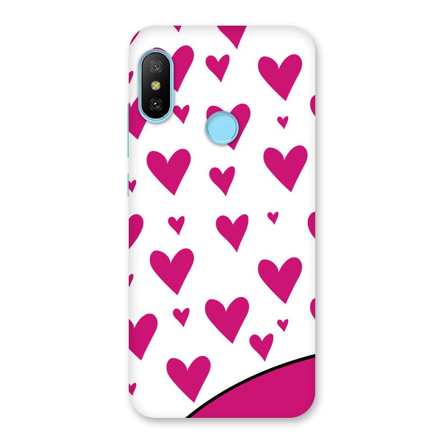 Romantic Couples with Hearts Back Case for Redmi 6 Pro