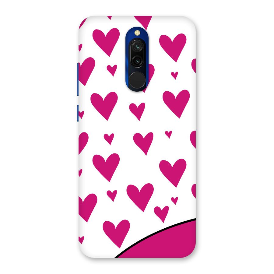 Romantic Couples with Hearts Back Case for Redmi 8