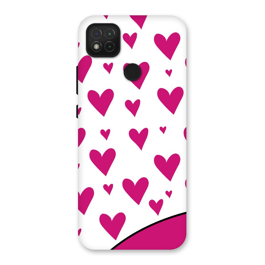 Romantic Couples with Hearts Back Case for Redmi 9