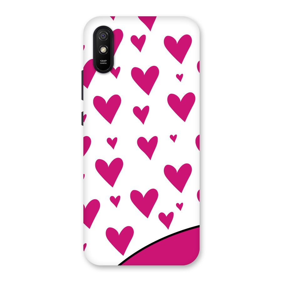 Romantic Couples with Hearts Back Case for Redmi 9A