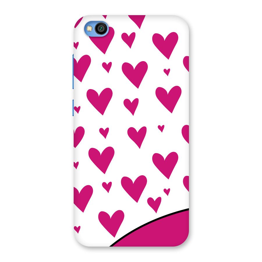 Romantic Couples with Hearts Back Case for Redmi Go