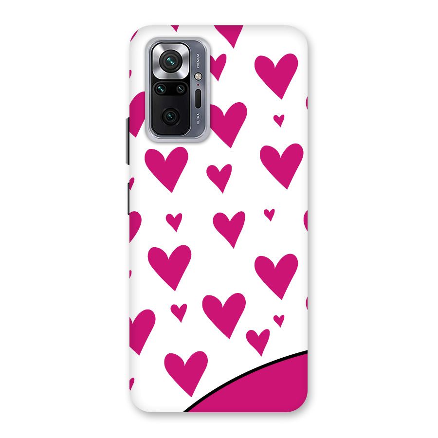 Romantic Couples with Hearts Back Case for Redmi Note 10 Pro