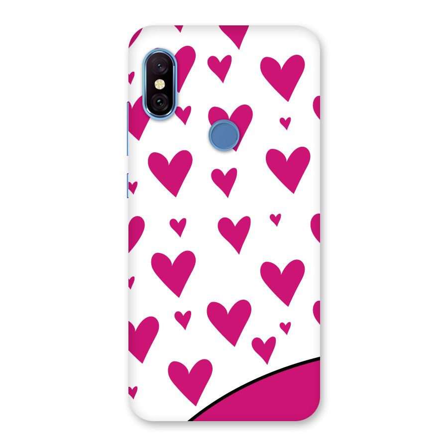 Romantic Couples with Hearts Back Case for Redmi Note 6 Pro