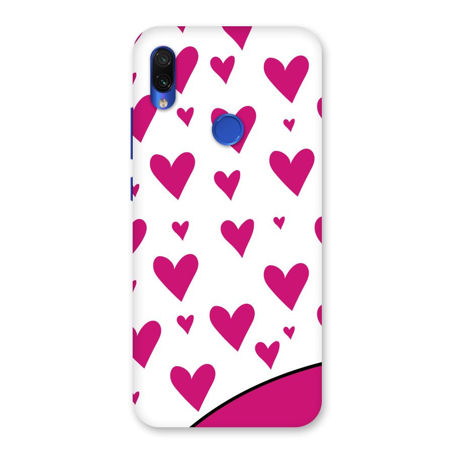 Romantic Couples with Hearts Back Case for Redmi Note 7S