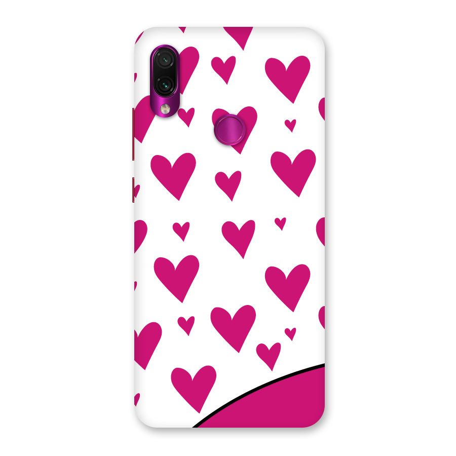 Romantic Couples with Hearts Back Case for Redmi Note 7 Pro