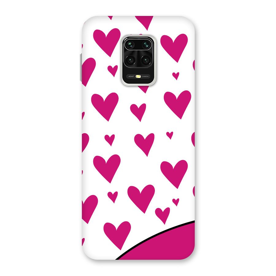 Romantic Couples with Hearts Back Case for Redmi Note 9 Pro