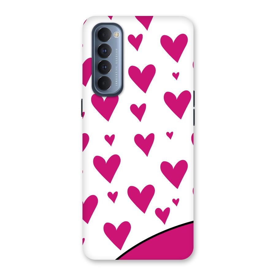 Romantic Couples with Hearts Back Case for Reno4 Pro